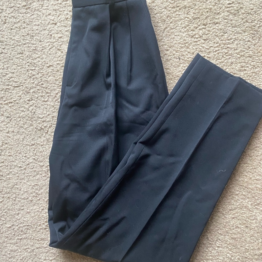 Classic Black Straight Leg Women's Pants